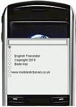software - English Gaelic Dictionary - Lite 1.0 screenshot
